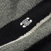 Logo-Embroidered Striped Knitted Wool Sweater - CU