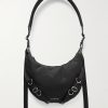 Voyou Buckled Webbing-Trimmed Padded Nylon Messenger Bag