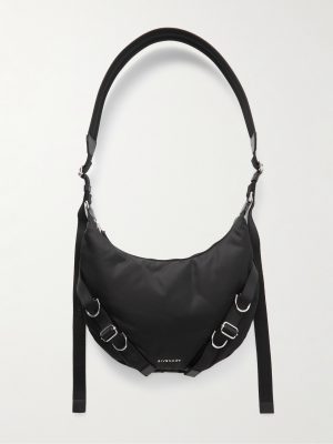 Voyou Buckled Webbing-Trimmed Padded Nylon Messenger Bag
