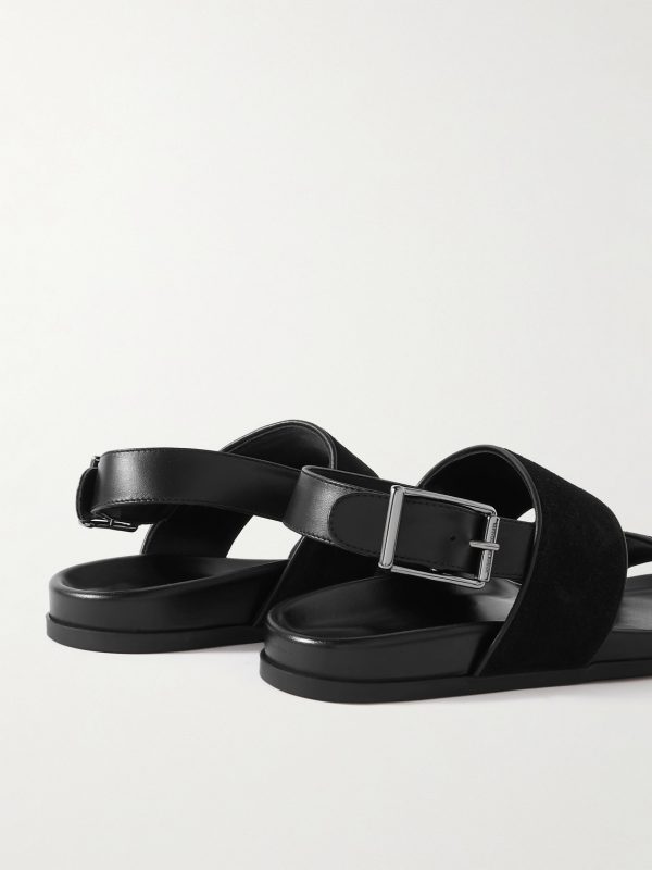 Golby Suede and Leather Sandals - BK Golby Suede and Leather Sandals - BK