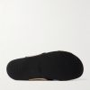 Chiltern Leather-Trimmed Raffia Sandals - E1