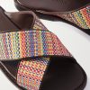 Otawi Leather-Trimmed Jacquard Sandals - CU Otawi Leather-Trimmed Jacquard Sandals - CU