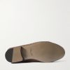 Padstow Leather-Trimmed Raffia Loafers - E1