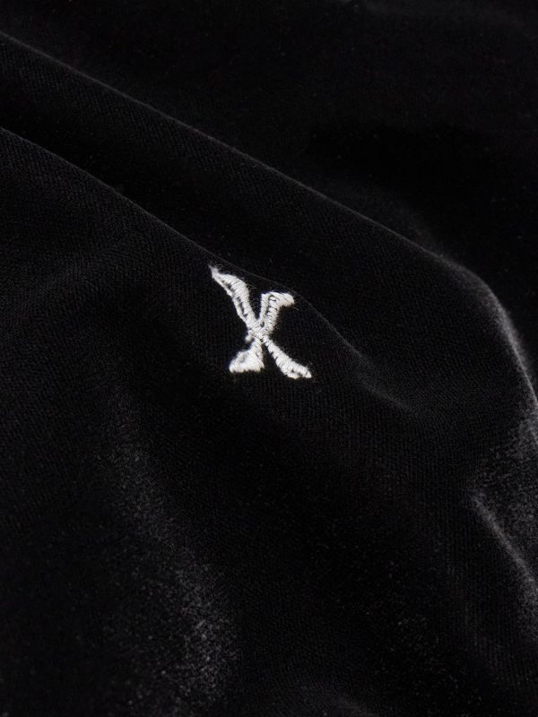 Embroidered Velour Sweatshirt - CU Embroidered Velour Sweatshirt - CU