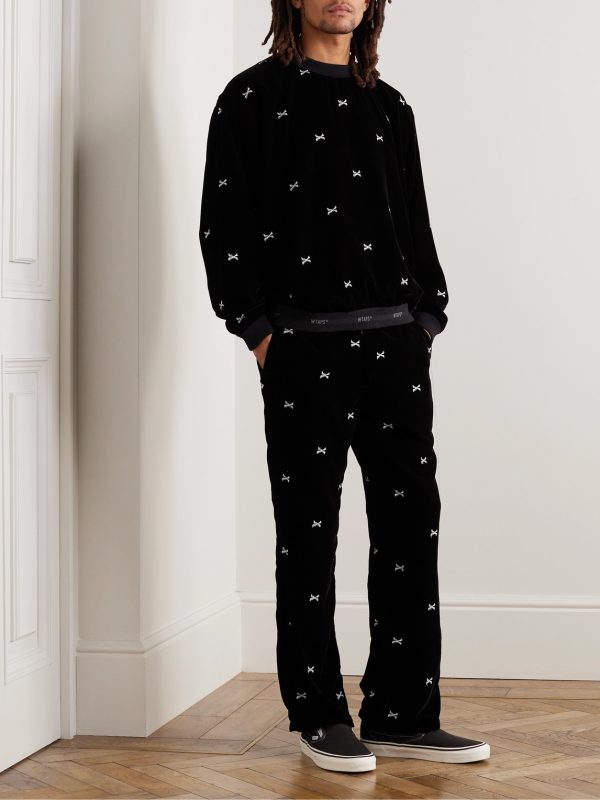 Embroidered Velour Sweatshirt - OU Embroidered Velour Sweatshirt - OU