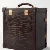 Brompton Croc-Effect Leather Accessory Trunk - BK Brompton Croc-Effect Leather Accessory Trunk - BK