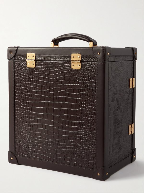 Brompton Croc-Effect Leather Accessory Trunk - BK Brompton Croc-Effect Leather Accessory Trunk - BK