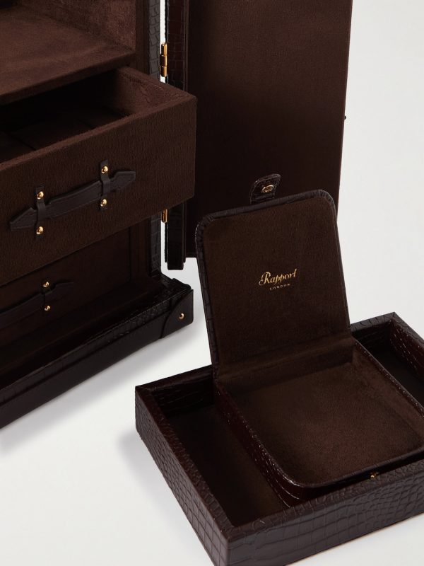 Brompton Croc-Effect Leather Accessory Trunk - CU Brompton Croc-Effect Leather Accessory Trunk - CU