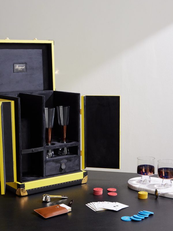 Cambridge Leather Champagne Trunk - OU Cambridge Leather Champagne Trunk - OU