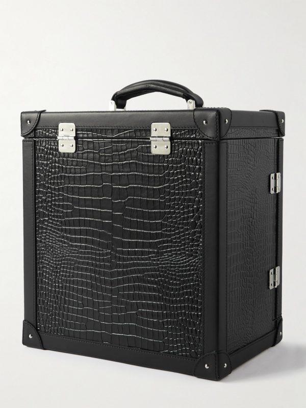 Brompton Croc-Effect Leather Accessory Trunk - BK Brompton Croc-Effect Leather Accessory Trunk - BK