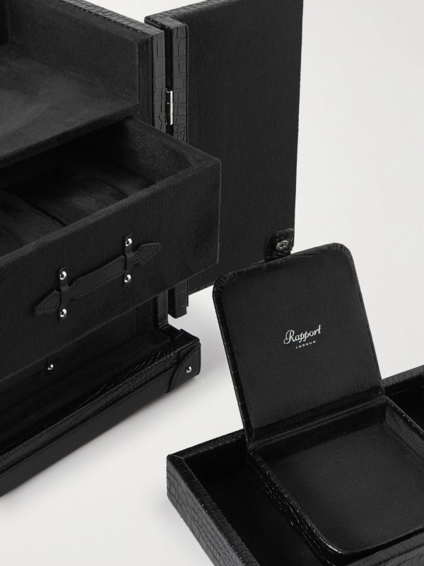 Brompton Croc-Effect Leather Accessory Trunk - CU Brompton Croc-Effect Leather Accessory Trunk - CU