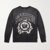 + Denim Tears Saint Tears Distressed Printed Cotton-Jersey Sweatshirt