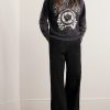 + Denim Tears Saint Tears Distressed Printed Cotton-Jersey Sweatshirt - OU