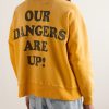 Distressed Printed Cotton-Jersey Sweatshirt - BK Distressed Printed Cotton-Jersey Sweatshirt - BK
