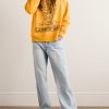 Distressed Printed Cotton-Jersey Sweatshirt - OU Distressed Printed Cotton-Jersey Sweatshirt - OU