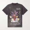 + Evangelion Distressed Printed Cotton-Jersey T-Shirt + Evangelion Distressed Printed Cotton-Jersey T-Shirt
