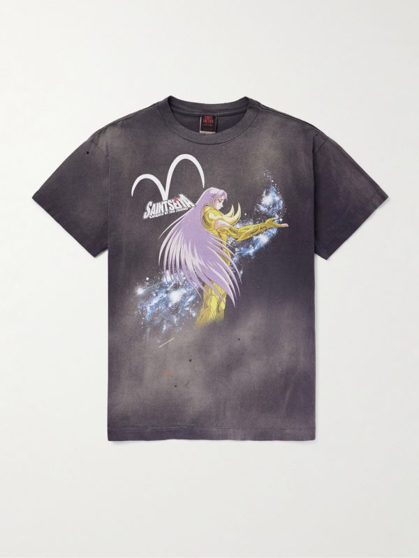 + Saint Seiya Printed Cotton-Jersey T-Shirt + Saint Seiya Printed Cotton-Jersey T-Shirt