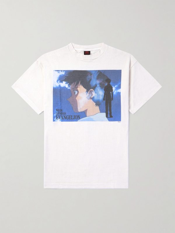 + Evangelion Printed Cotton-Jersey T-Shirt + Evangelion Printed Cotton-Jersey T-Shirt