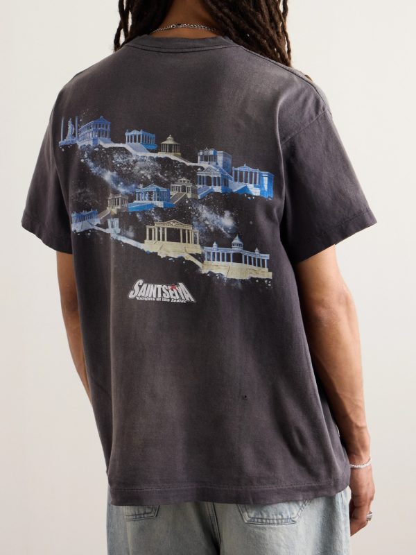 + Saint Seiya Printed Cotton-Jersey T-shirt - BK