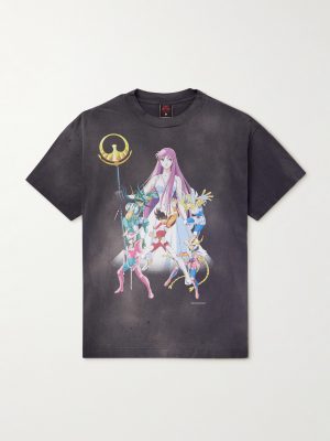 + Saint Seiya Printed Cotton-Jersey T-shirt