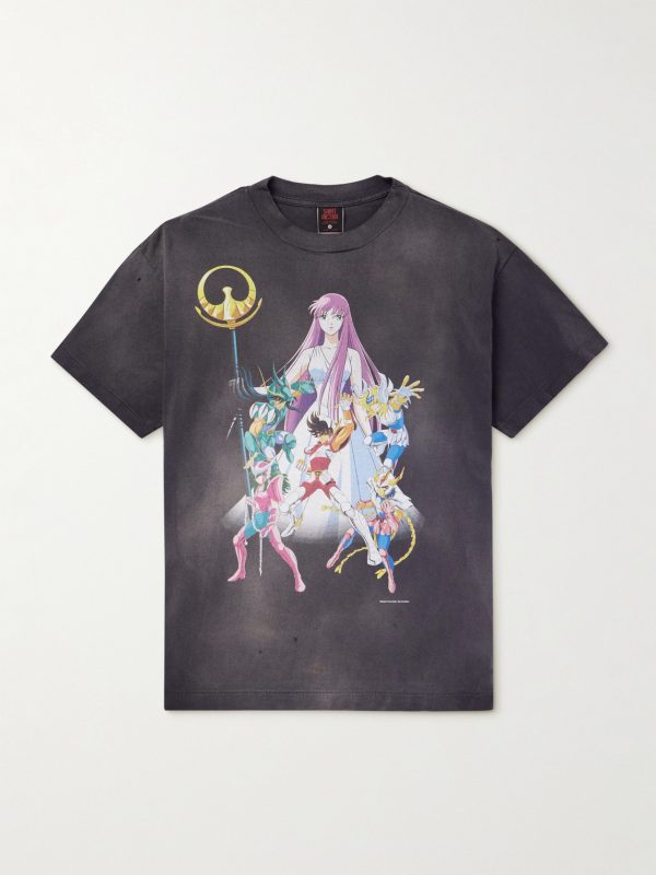 + Saint Seiya Printed Cotton-Jersey T-shirt