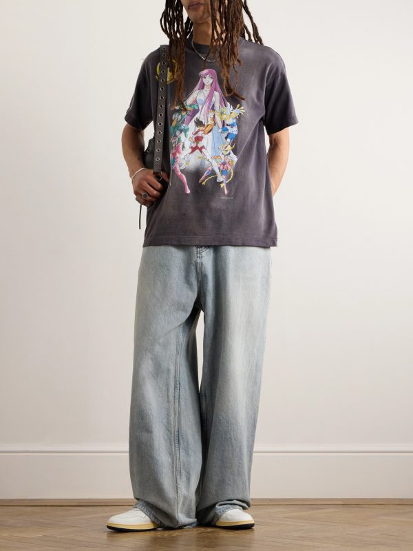 + Saint Seiya Printed Cotton-Jersey T-shirt - OU