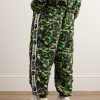 + BAPE® Straight-Leg Webbing-Trimmed Camouflage-Print Shell Trousers - BK + BAPE® Straight-Leg Webbing-Trimmed Camouflage-Print Shell Trousers - BK