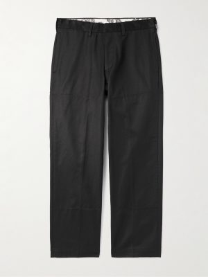 Straight-Leg Cotton-Twill Trousers Straight-Leg Cotton-Twill Trousers