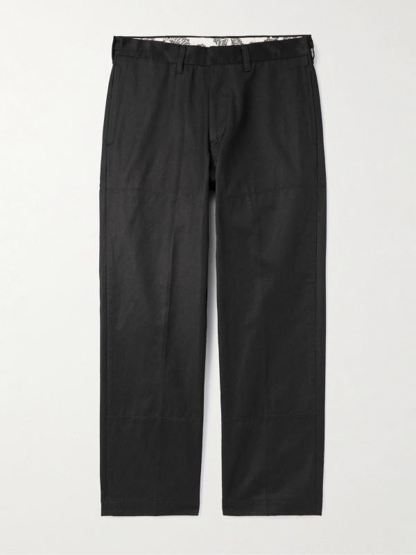 Straight-Leg Cotton-Twill Trousers Straight-Leg Cotton-Twill Trousers