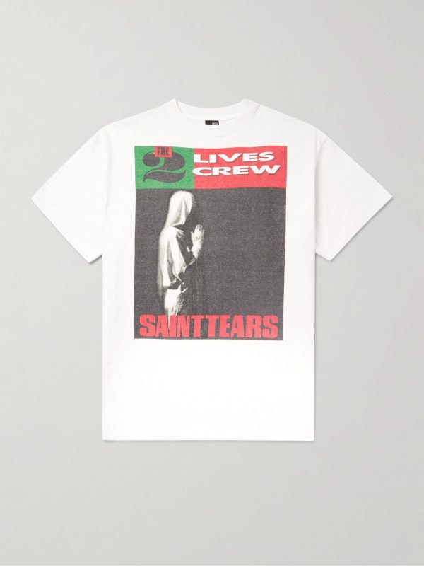 + Denim Tears Saint Tears Printed Cotton-Jersey T-Shirt