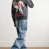 + Denim Tears Distressed Printed Cotton-Jersey Hoodie - OU + Denim Tears Distressed Printed Cotton-Jersey Hoodie - OU
