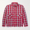 Distressed Checked Cotton-Flannel Shirt Distressed Checked Cotton-Flannel Shirt