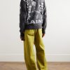 Pay Money to My Pain Distressed Printed Cotton-Jersey Hoodie - OU Pay Money to My Pain Distressed Printed Cotton-Jersey Hoodie - OU