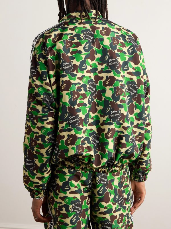 + BAPE® Camouflage-Print Twill Zip-Up Jacket - BK + BAPE® Camouflage-Print Twill Zip-Up Jacket - BK