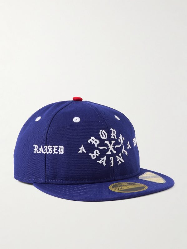 + Born X Raised + New Era Embroidered Canvas Trucker Cap + Born X Raised + New Era Embroidered Canvas Trucker Cap