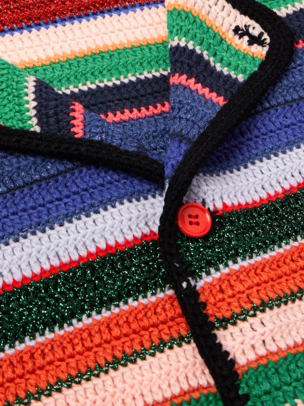 + LASTMAN Striped Knitted Cardigan - CU