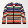 + LASTMAN Striped Knitted Cardigan