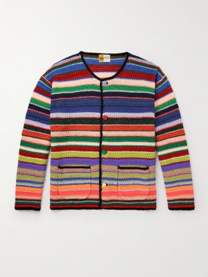 + LASTMAN Striped Knitted Cardigan + LASTMAN Striped Knitted Cardigan