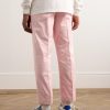 Straight-Leg Cotton-Twill Trousers - BK Straight-Leg Cotton-Twill Trousers - BK