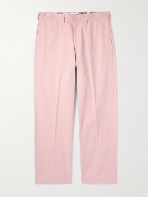Straight-Leg Cotton-Twill Trousers