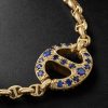 18-Karat Gold, Sapphire and Diamond Bracelet - CU 18-Karat Gold, Sapphire and Diamond Bracelet - CU