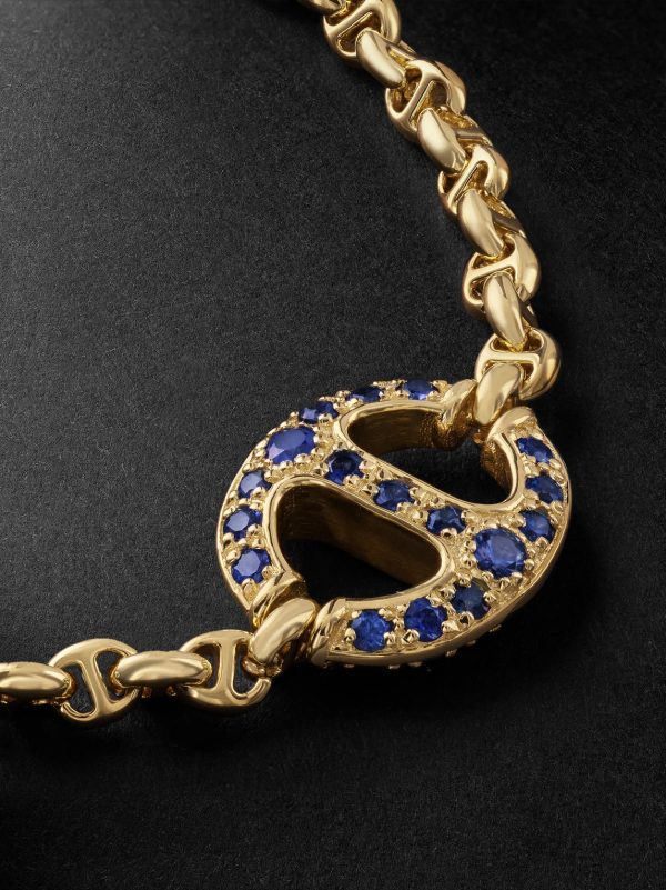 18-Karat Gold, Sapphire and Diamond Bracelet - CU 18-Karat Gold, Sapphire and Diamond Bracelet - CU