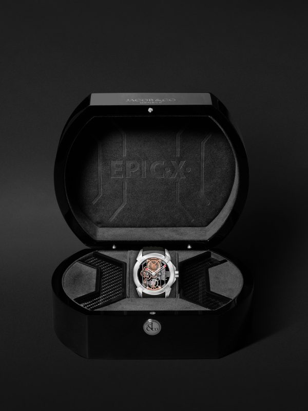 Epic X Hand-Wound Skeleton 44mm Titanium and Rubber Watch, Ref. No. EX110.20.AA.AA.ABRUA - E3 Epic X Hand-Wound Skeleton 44mm Titanium and Rubber Watch, Ref. No. EX110.20.AA.AA.ABRUA - E3