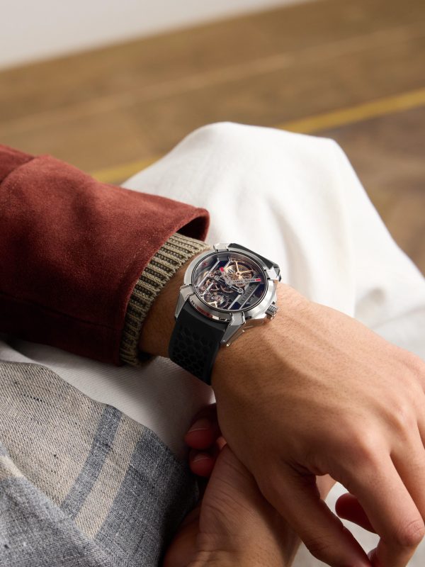 Epic X Hand-Wound Skeleton 44mm Titanium and Rubber Watch, Ref. No. EX110.20.AA.AA.ABRUA - OU Epic X Hand-Wound Skeleton 44mm Titanium and Rubber Watch, Ref. No. EX110.20.AA.AA.ABRUA - OU