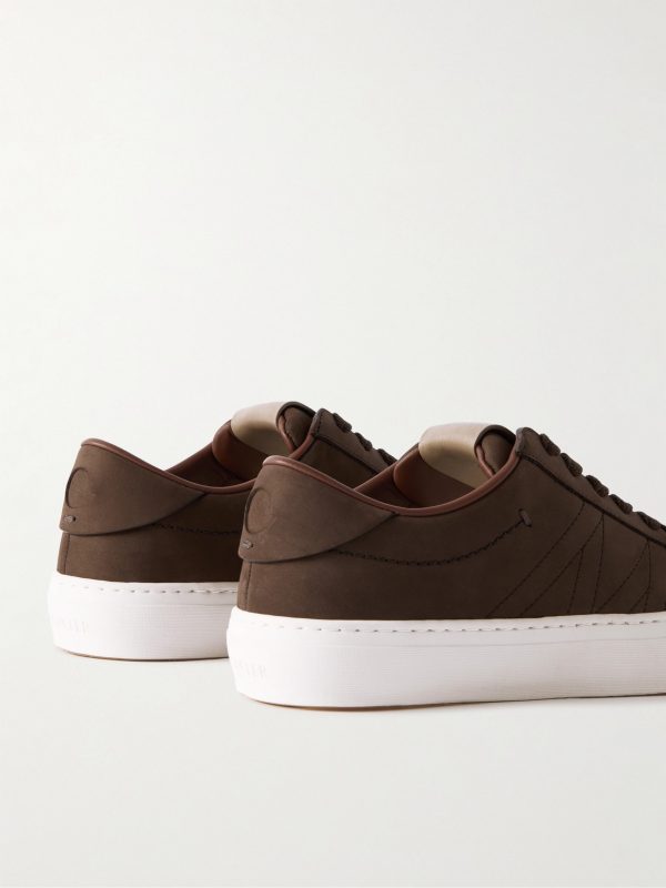 Monclub Embroidered Suede Sneakers - BK Monclub Embroidered Suede Sneakers - BK