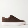 Monclub Embroidered Suede Sneakers Monclub Embroidered Suede Sneakers
