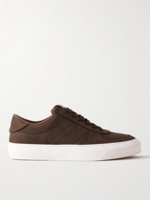 Monclub Embroidered Suede Sneakers Monclub Embroidered Suede Sneakers