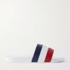 Basile Logo-Embossed Striped Rubber Slides Basile Logo-Embossed Striped Rubber Slides