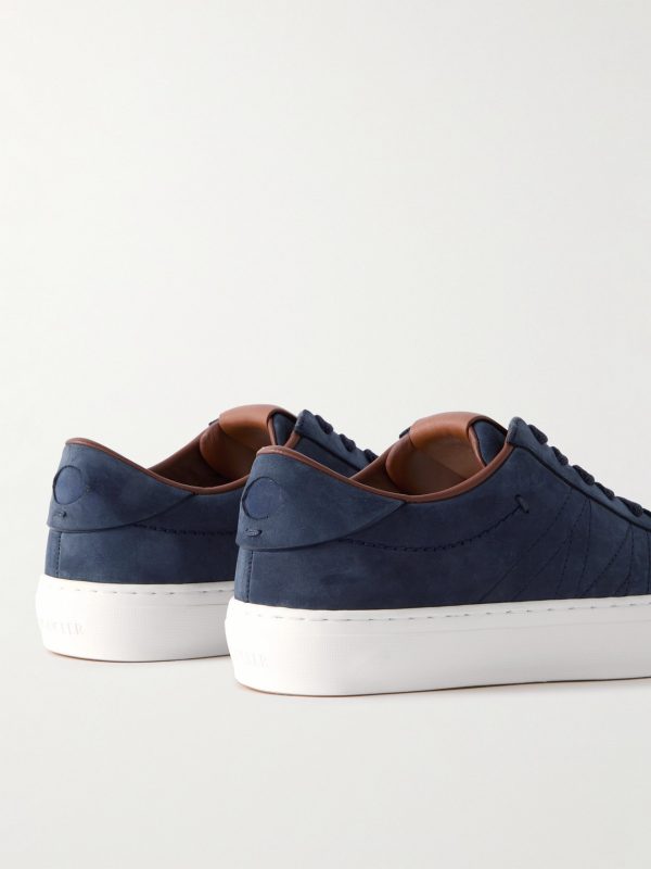 Monclub Embroidered Suede Sneakers - BK Monclub Embroidered Suede Sneakers - BK