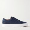 Monclub Embroidered Suede Sneakers Monclub Embroidered Suede Sneakers